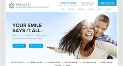 Desktop Screenshot of prescottmoderndentistry.com